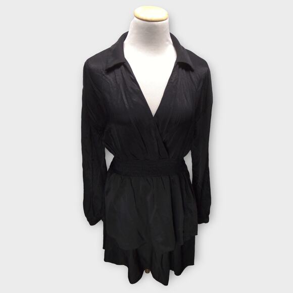 Zara Dresses & Skirts - Womens ZARA Black Long Sleeve Midi Dress Size Medium